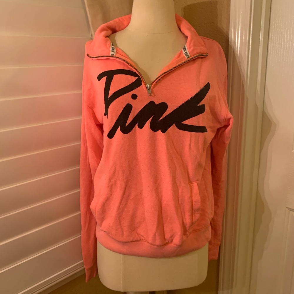 Orange Half Zip Sweater